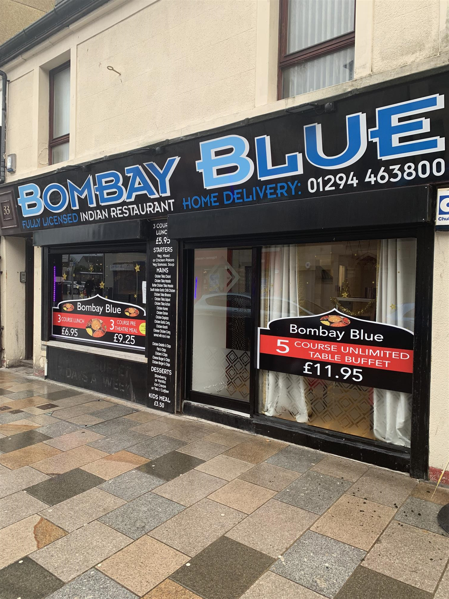 STYLISH LICENSED INDIAN RESTAURANT WITH TAKEAWAY & DELIVERIES IN SALTCOATS TOWN CENTRE