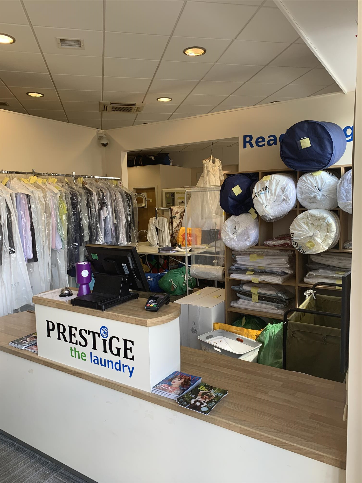 DRY CLEANING, LAUNDRY & IRONING COMPANY city centre location ABERDEEN